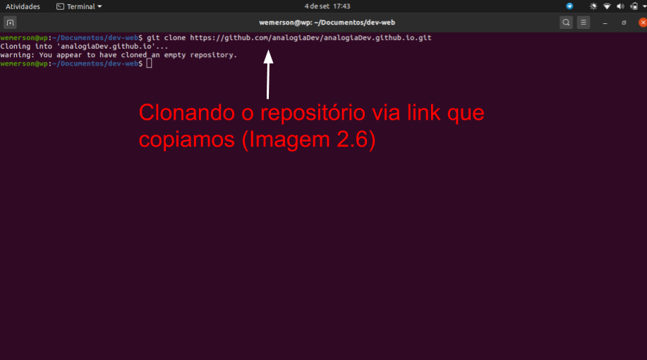 Clonando o repositório